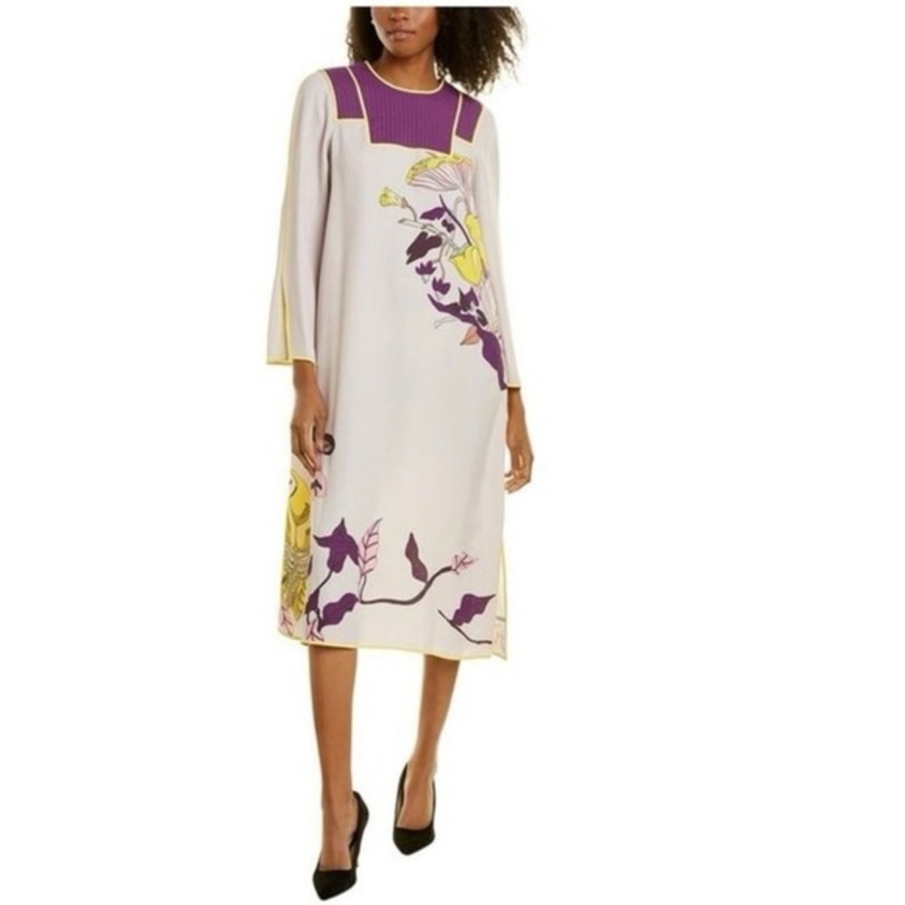 Tory Burch dress size 2 Mushroom Party Midi Forest Fairy whimsigoth Birds